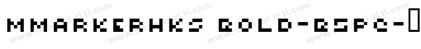 MMarkerHKS Bold-B5pc字体转换